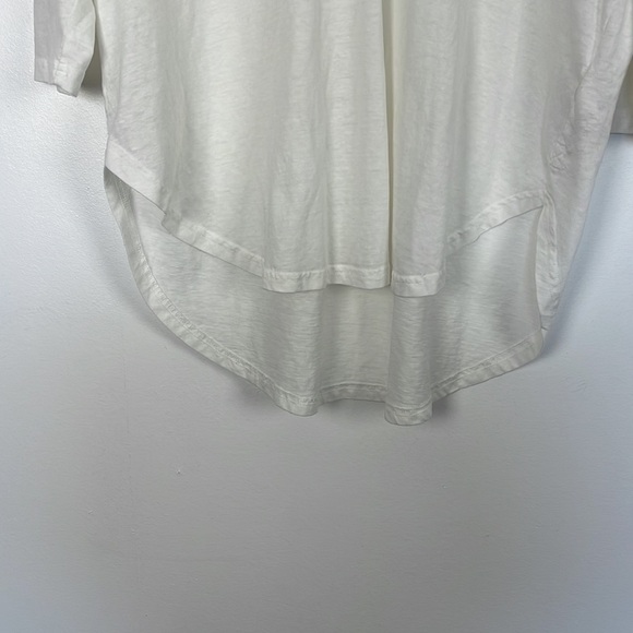 We The Free blow elbow sleeve pullover V neck high low hem tee shirt Size Small - Picture 2 of 7